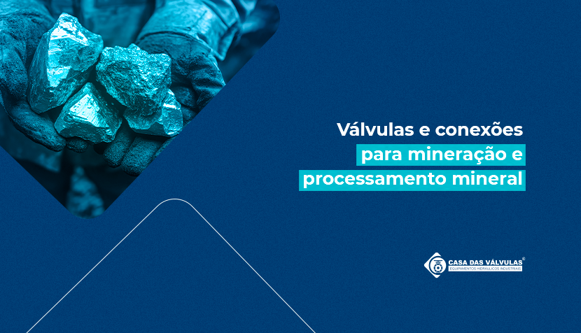 Válvulas e conexões para mineração e processamento mineral